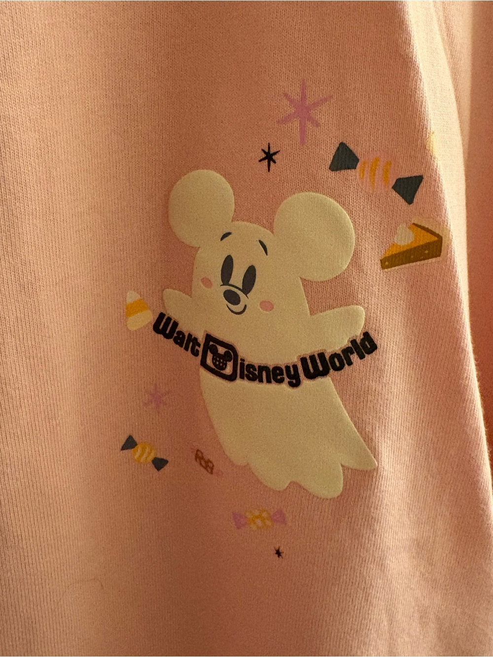 Walt Disney World Exclusive 'FA-BOO-LOUS' Pink Halloween Graphic Tee BRAND NEW! - Picture 5 of 6